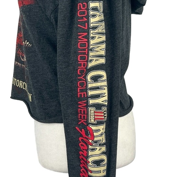 Next LEVEL 2017 MOTORCYCLE WEEK FLORIDA LONG SLEEVE GRAPHIC HOODIE GRAY SMALL‎ - Picture 4 of 9